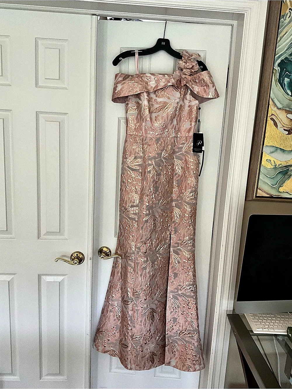 Adrianna Papell Maxi Evening Gown